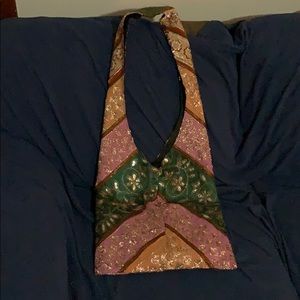 Glitter over the shoulder bag